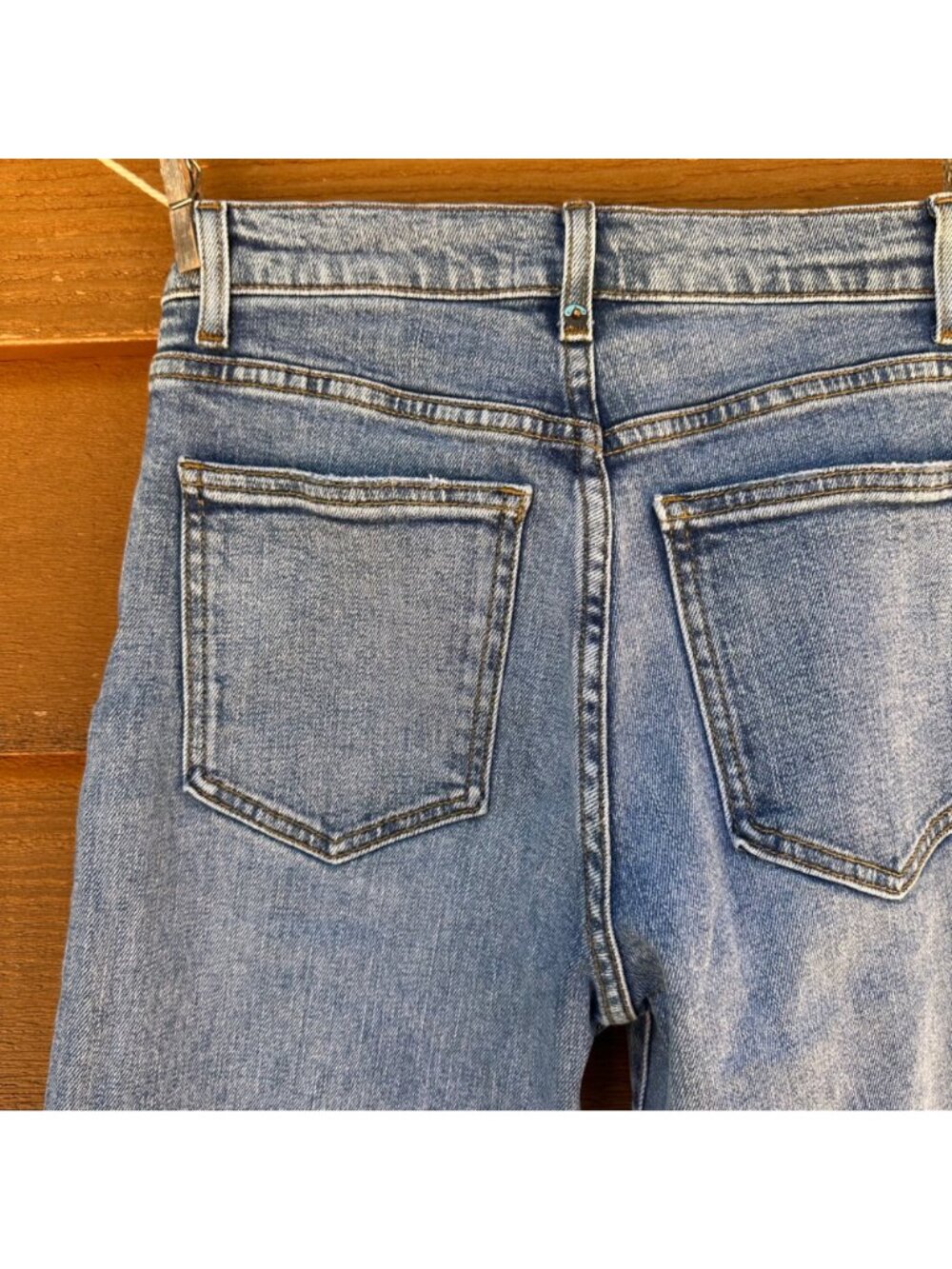Edyson Womens Flare-Leg Denim Jeans Size 24 Blue 99% Cotton 1% Spandex Made In - Picture 12 of 13